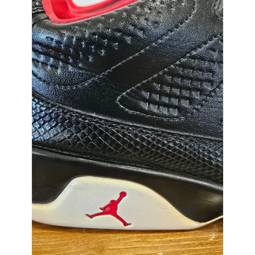 Air‎ Jordan 9 Retro Low Bred Black University Red Snakeskin 832822-001 Mens 11.5
